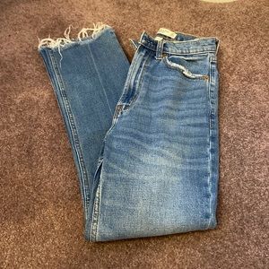 Abercrombie Curve Love The Ankle Straight Ultra High Rise Jeans Size 24R